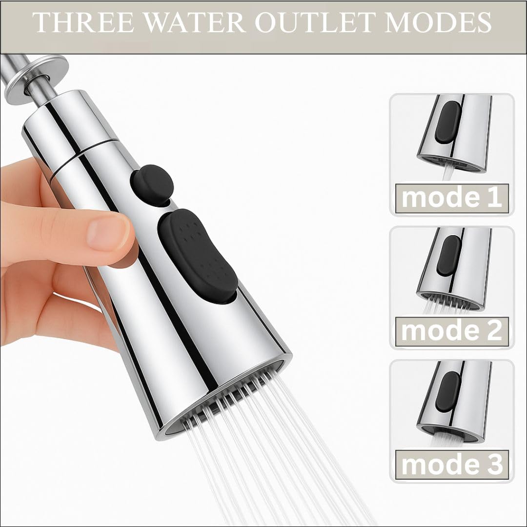 Sink Kitchen Faucet for Kitchen, 3 Flow Modes, 360 Rotating Sink Cock