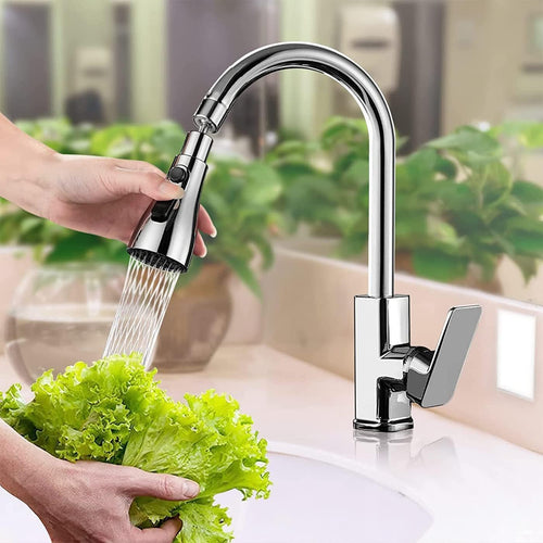 3 Modes Kitchen Sink Faucet - 360° Rotation, High Pressure Sprayer